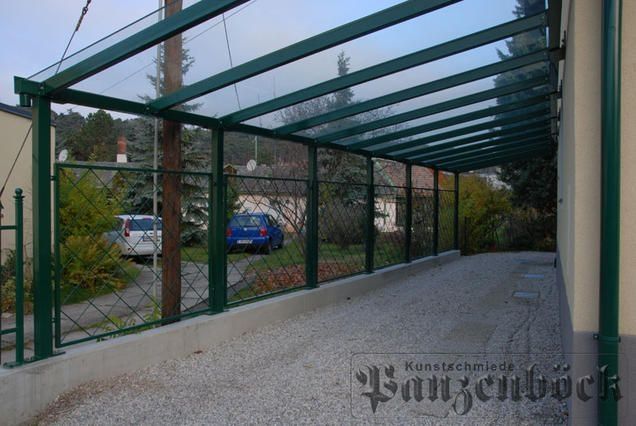 Ein maßgefertigter Carport aus Stahl oder Aluminium 