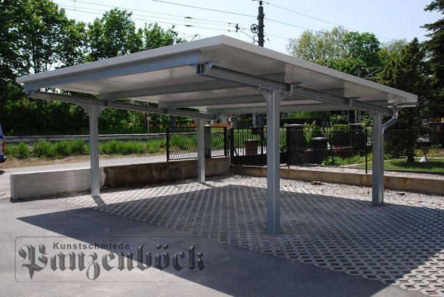 Ein maßgefertigter Carport aus Stahl oder Aluminium 