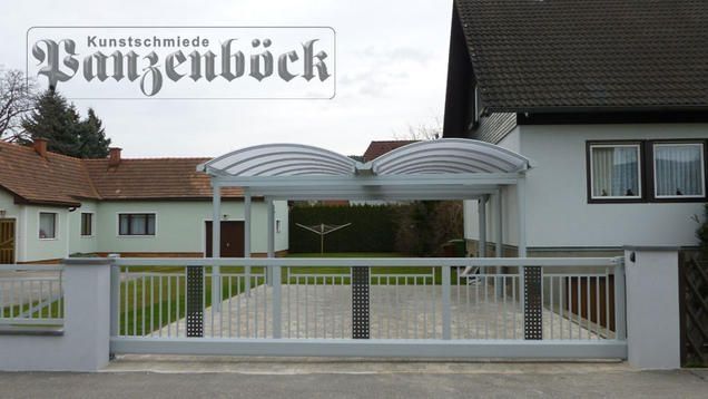 Ein maßgefertigter Carport aus Stahl oder Aluminium 