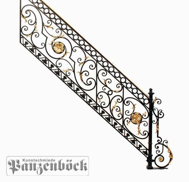 Innengeländer und Stiegengeländer aus Schmiedeeisen