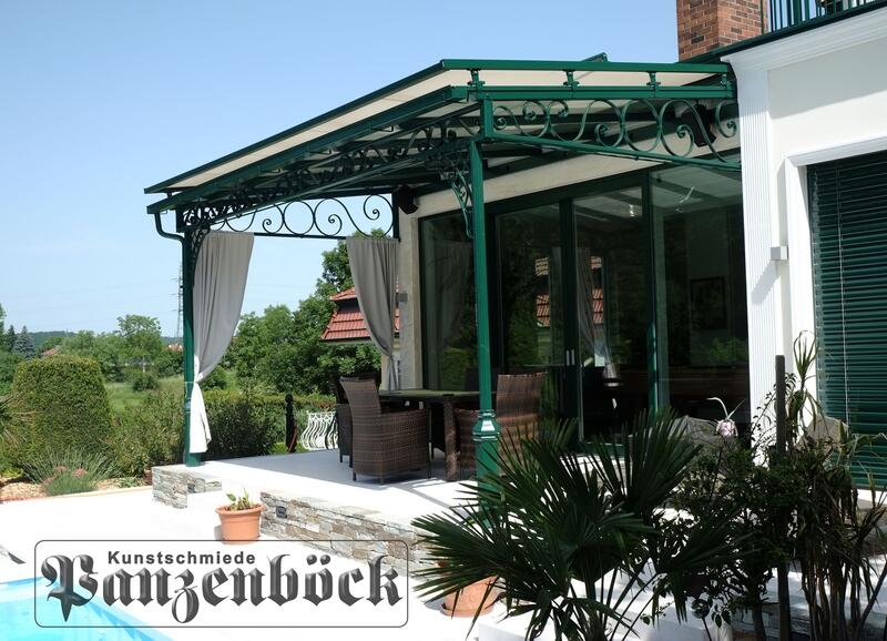 Vordach Terrassenüberdachung Sonnenschutz Markise Glasdach