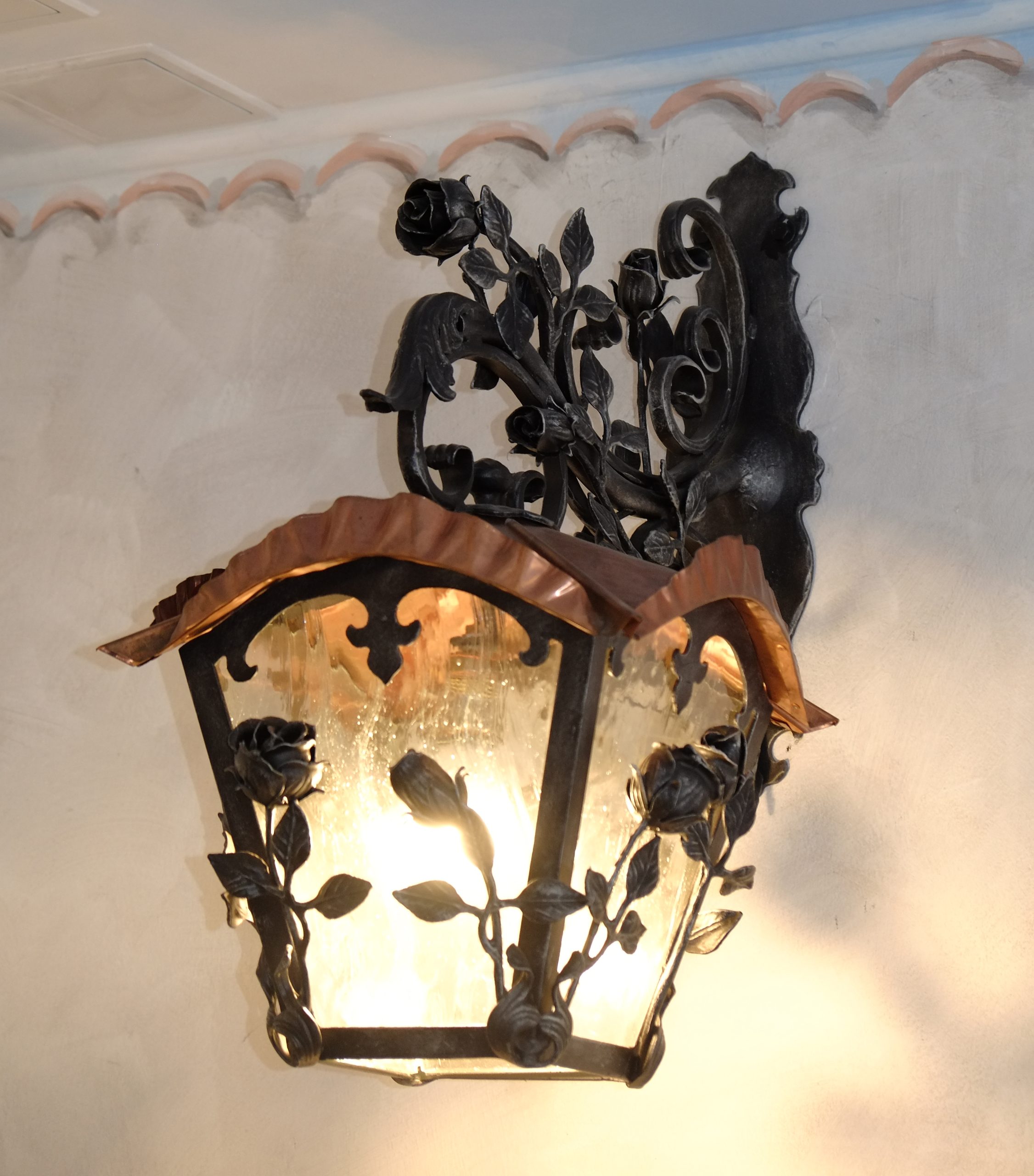 Schmiedeisen geschmiedete Lampe Wandlampe